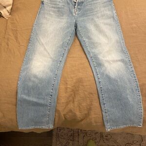 MOTHER Light Blue Ankle & Cropped Jeans